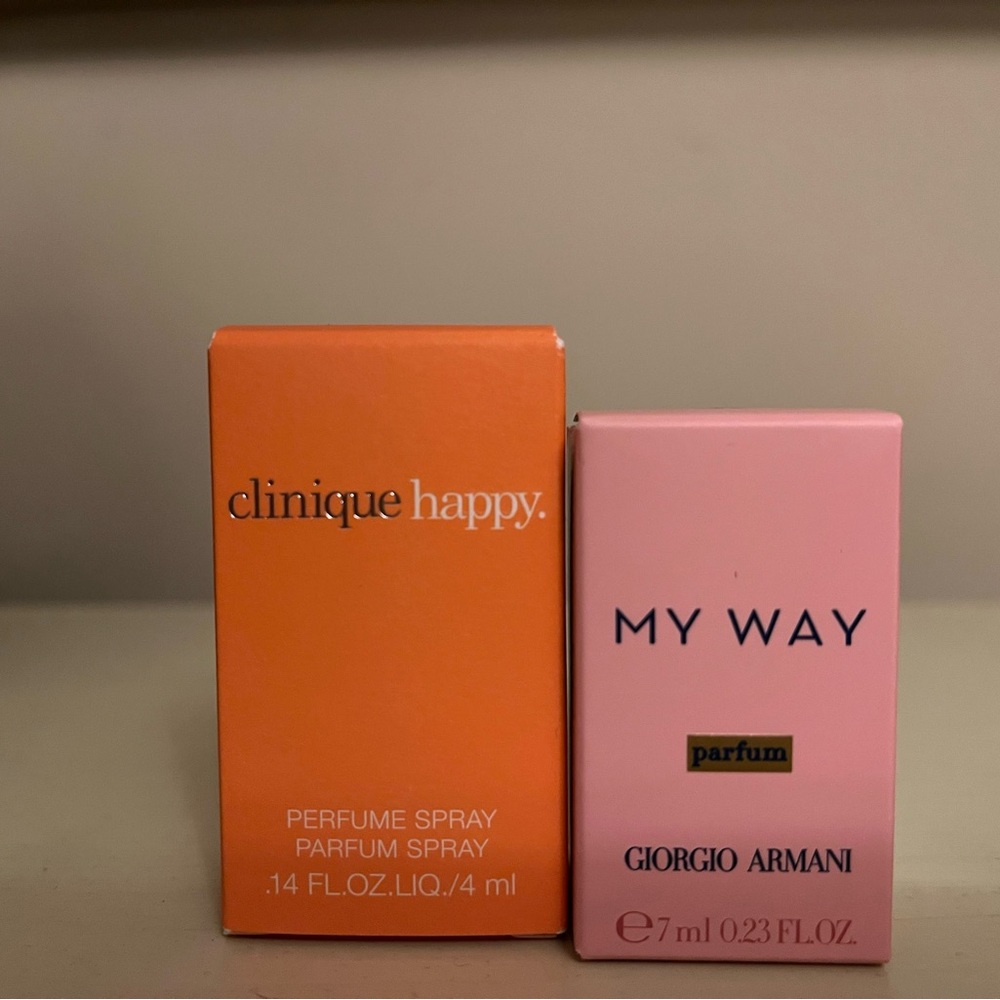 Clinique Happy and Giorgio Armani My Way Perfume Set